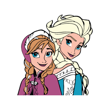 Anna-And-Elsa-SVG-Free